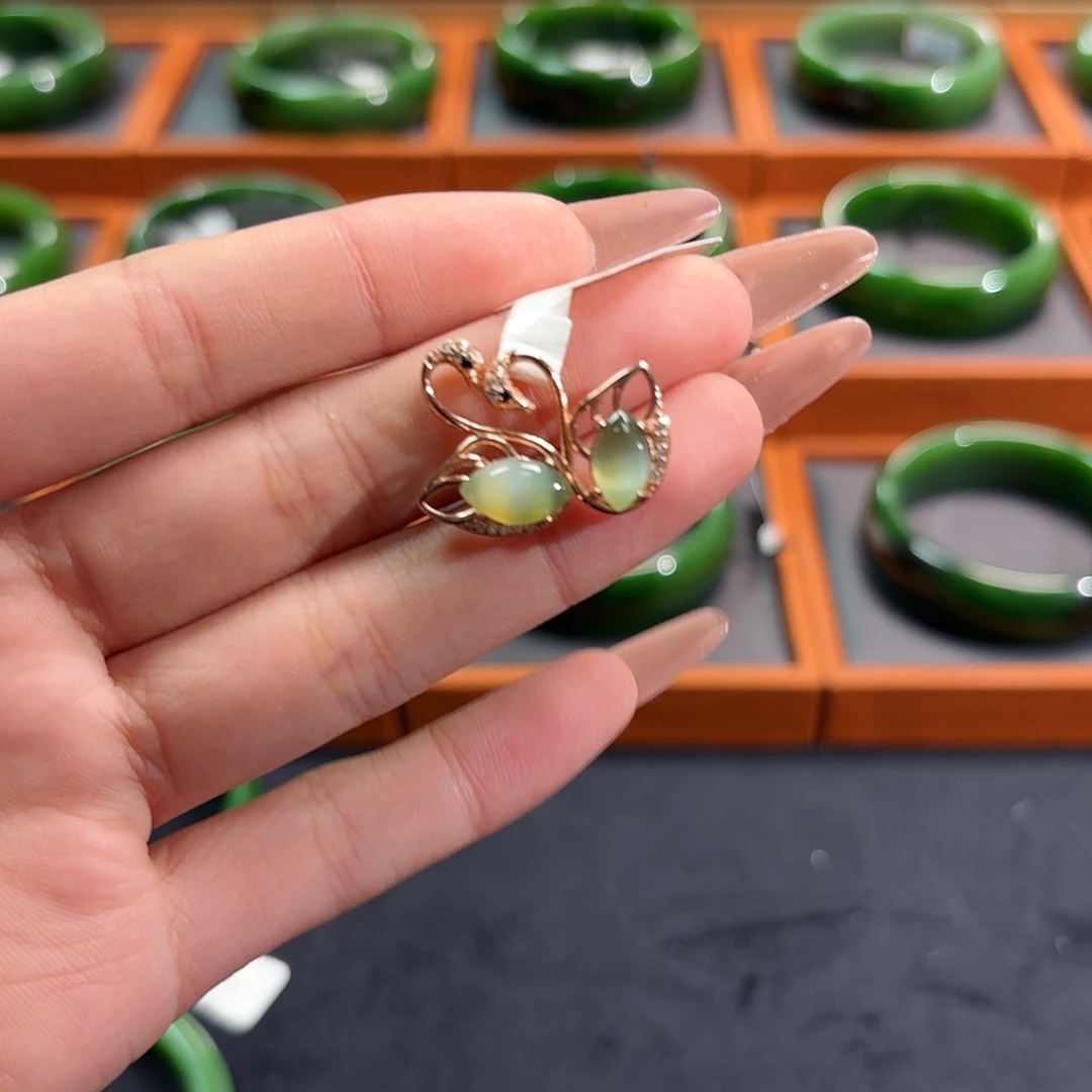 和田玉（碧玉）未镶嵌吊坠(不含链)