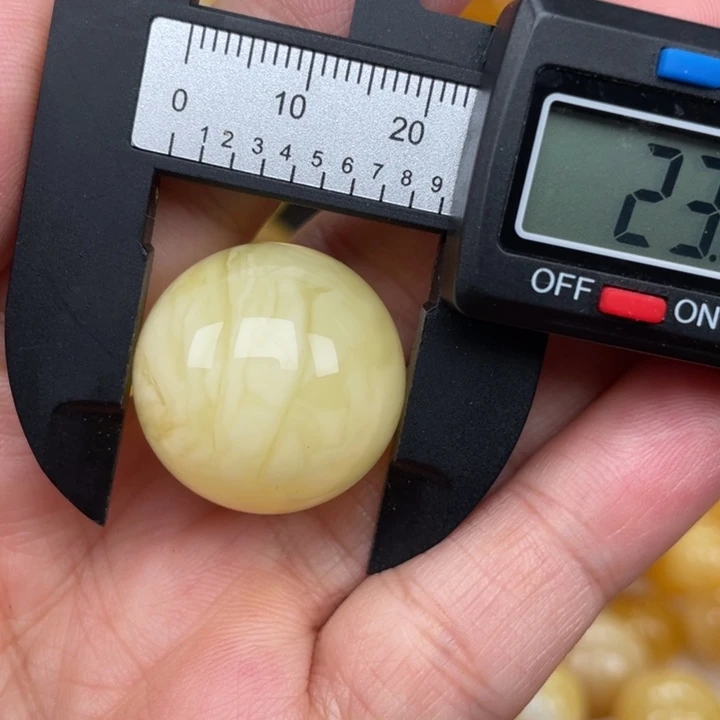 裸石蜜蜡未镶嵌蜜蜡圆珠