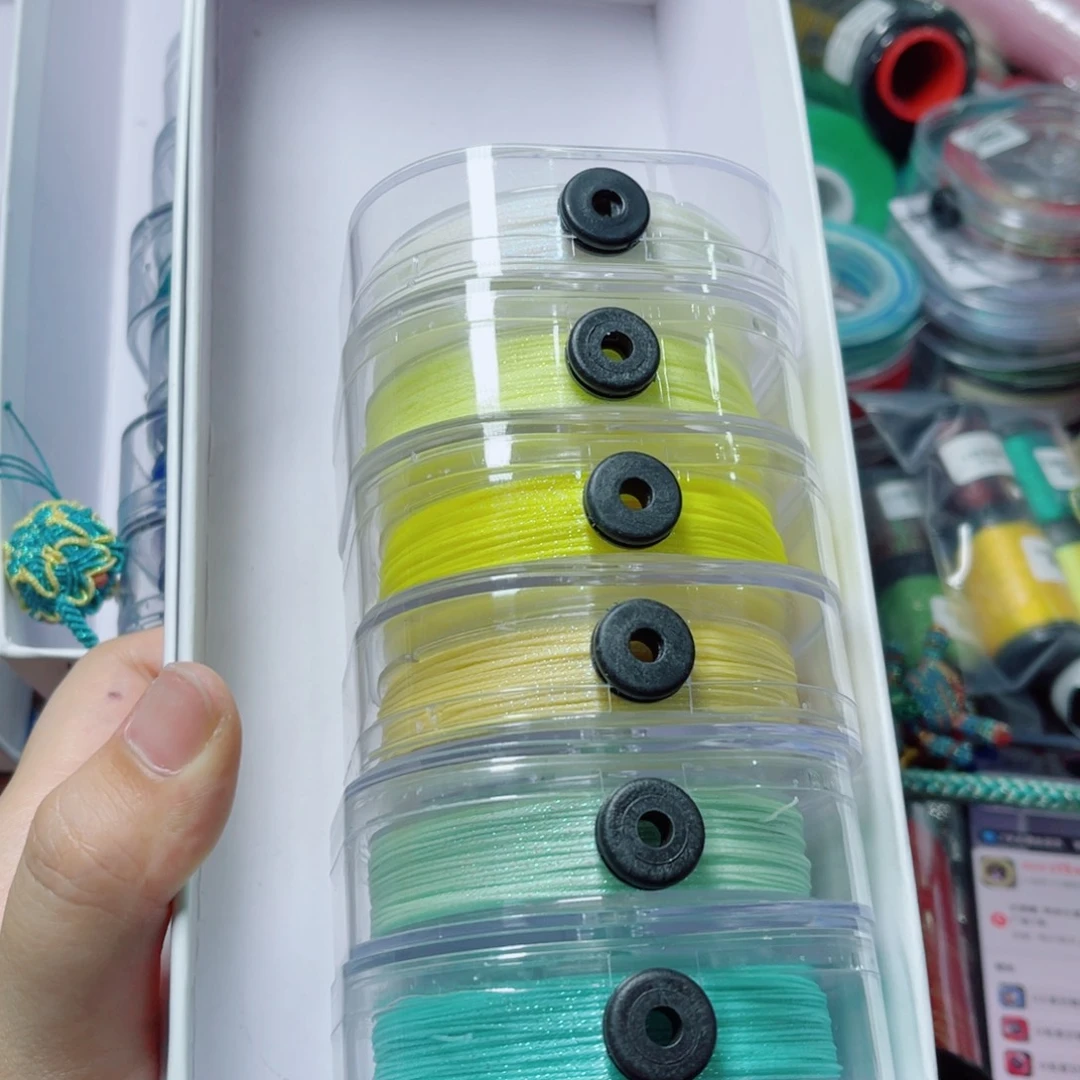 腈纶6股星空纯色蜡线防尘盒6色套盒3