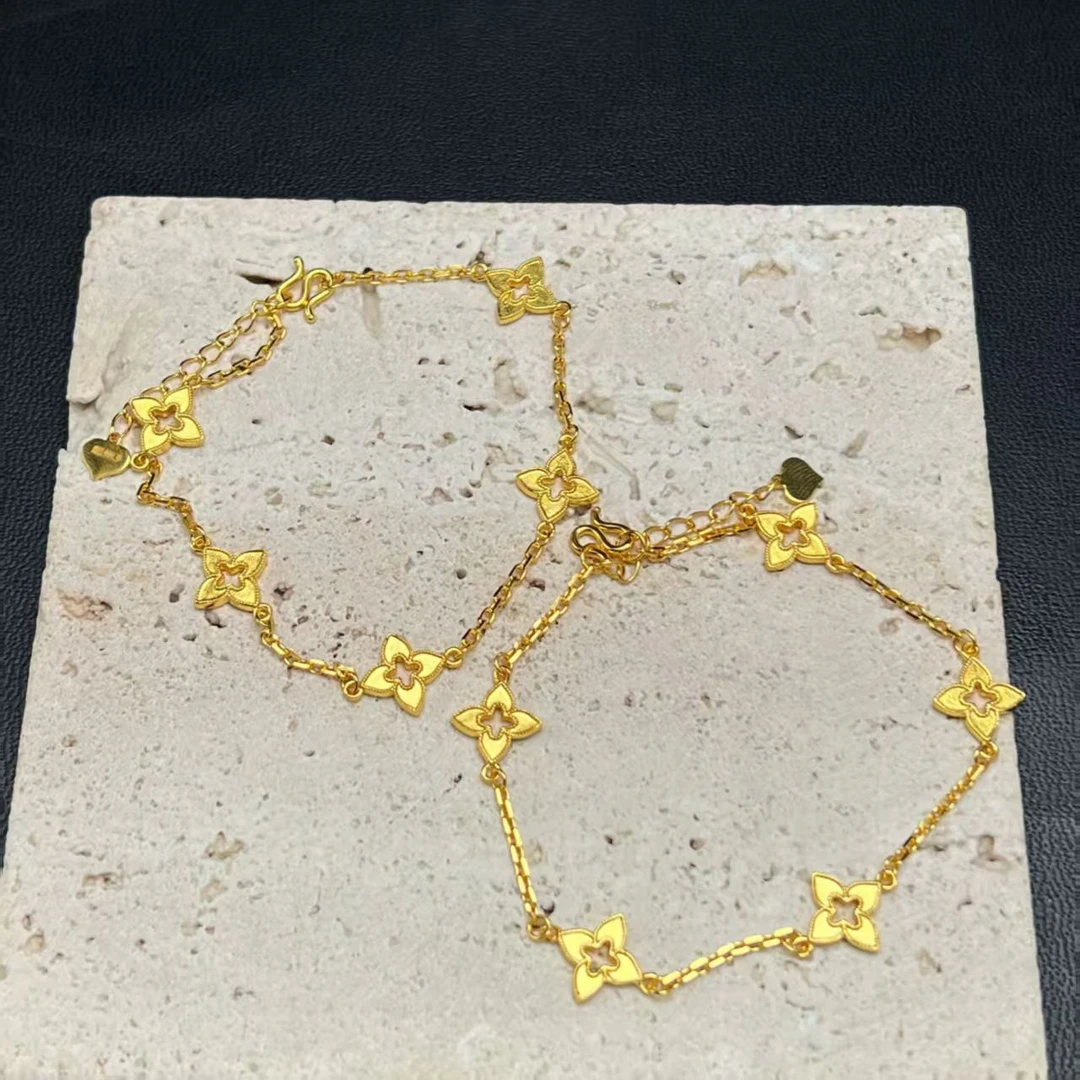 足银手链 【北野珠宝】足银999.9手链-B123H-379多样性发一 不掉色