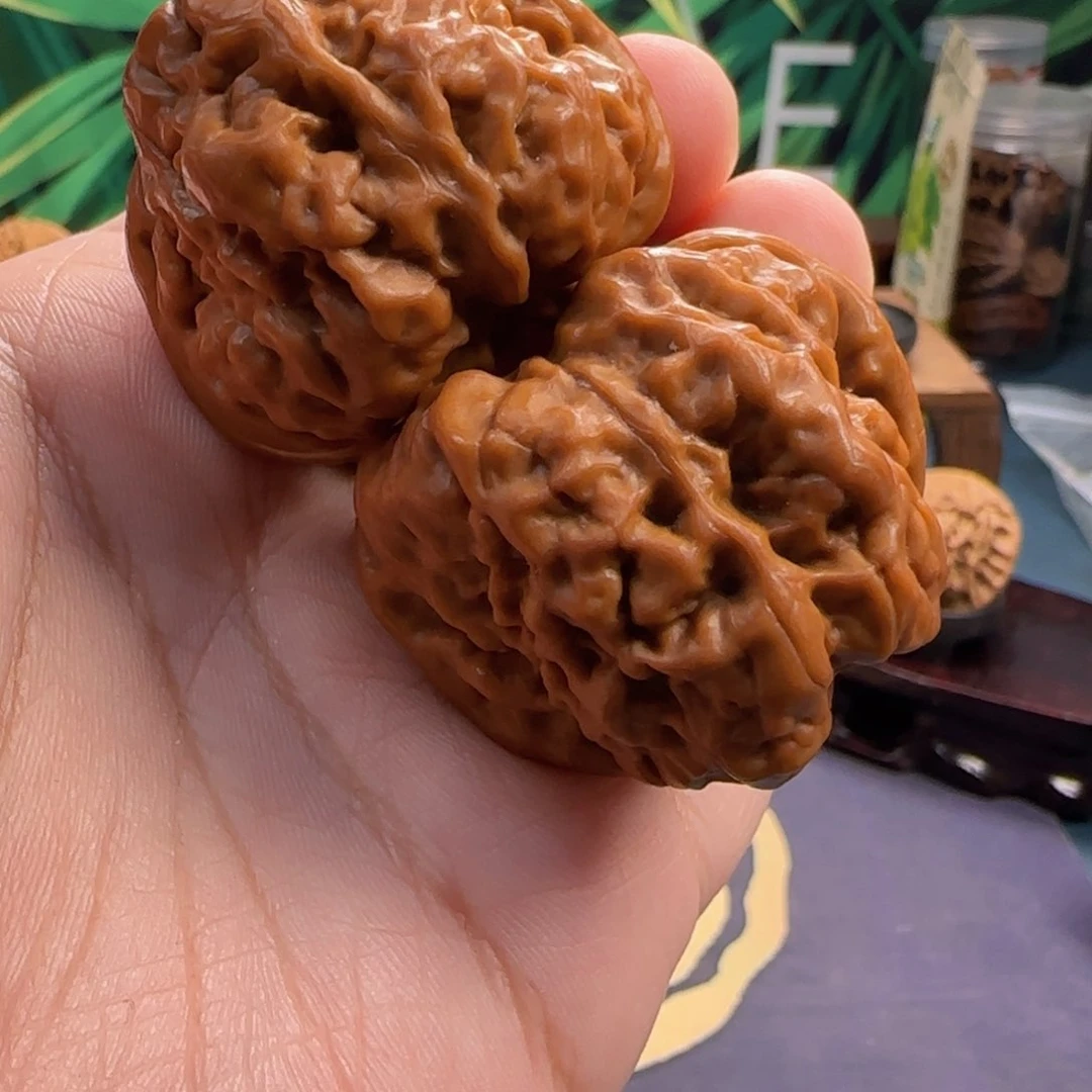 文玩核桃吊坠韩*胖46蛤蟆头