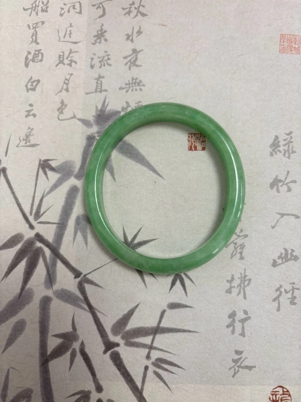 X608-五三加满绿贵妃缅甸翡翠手镯