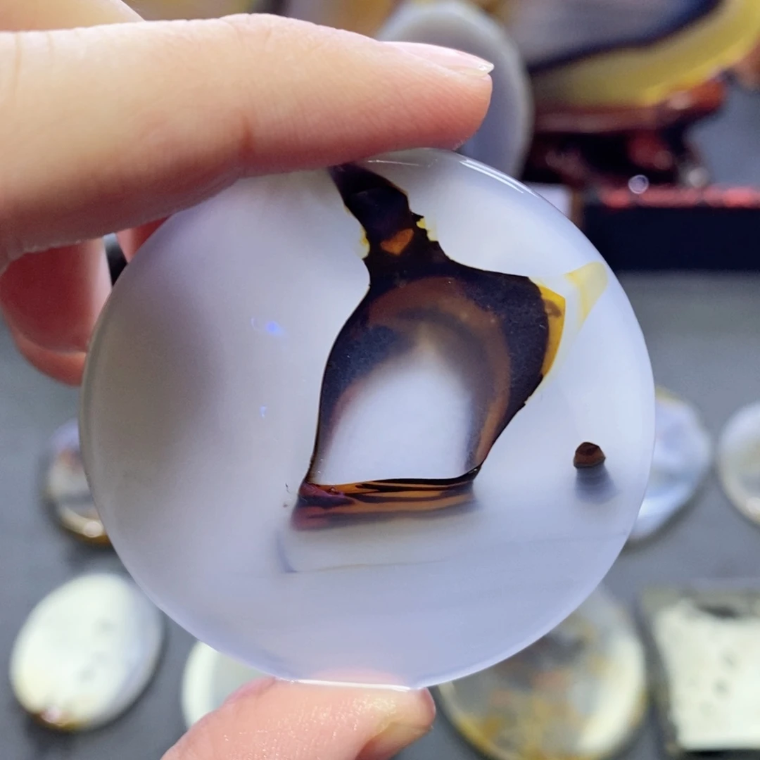 玛瑙/玉髓颈饰未镶嵌编号49