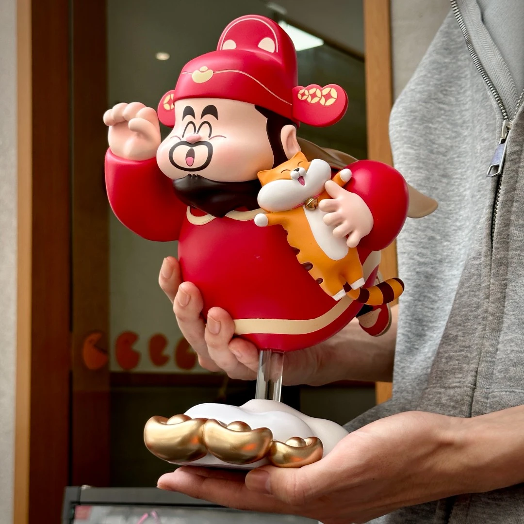 飞来财神定制30CM开业送礼摆件网红可爱潮玩桌面装饰开业铺面礼品