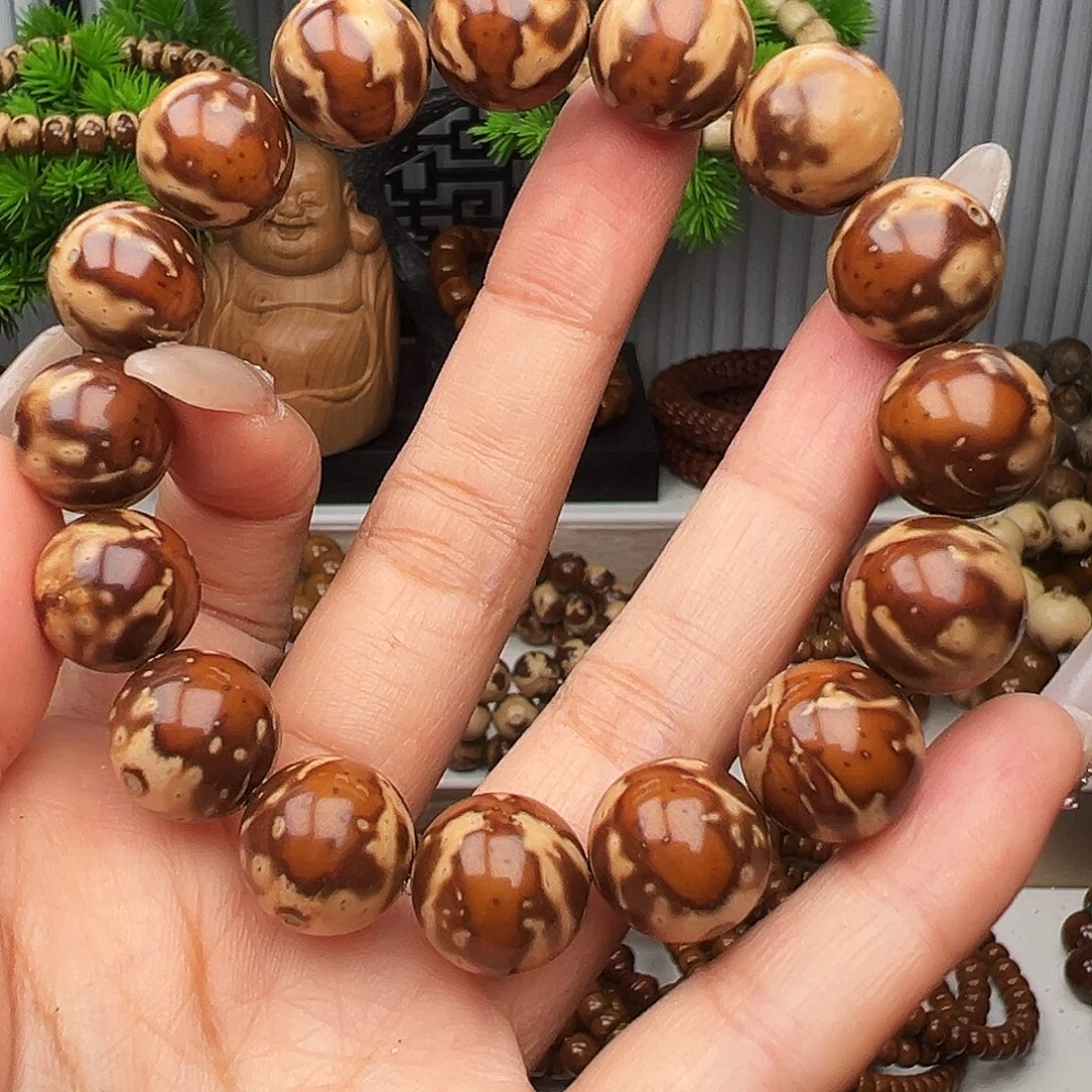 手串紫金鼠卡14半实心花皮熊猫