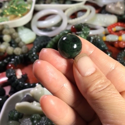 未镶嵌和田玉（碧玉）手机链18