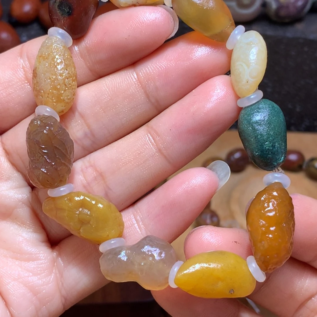 未镶嵌玛瑙/玉髓珠宝半成品