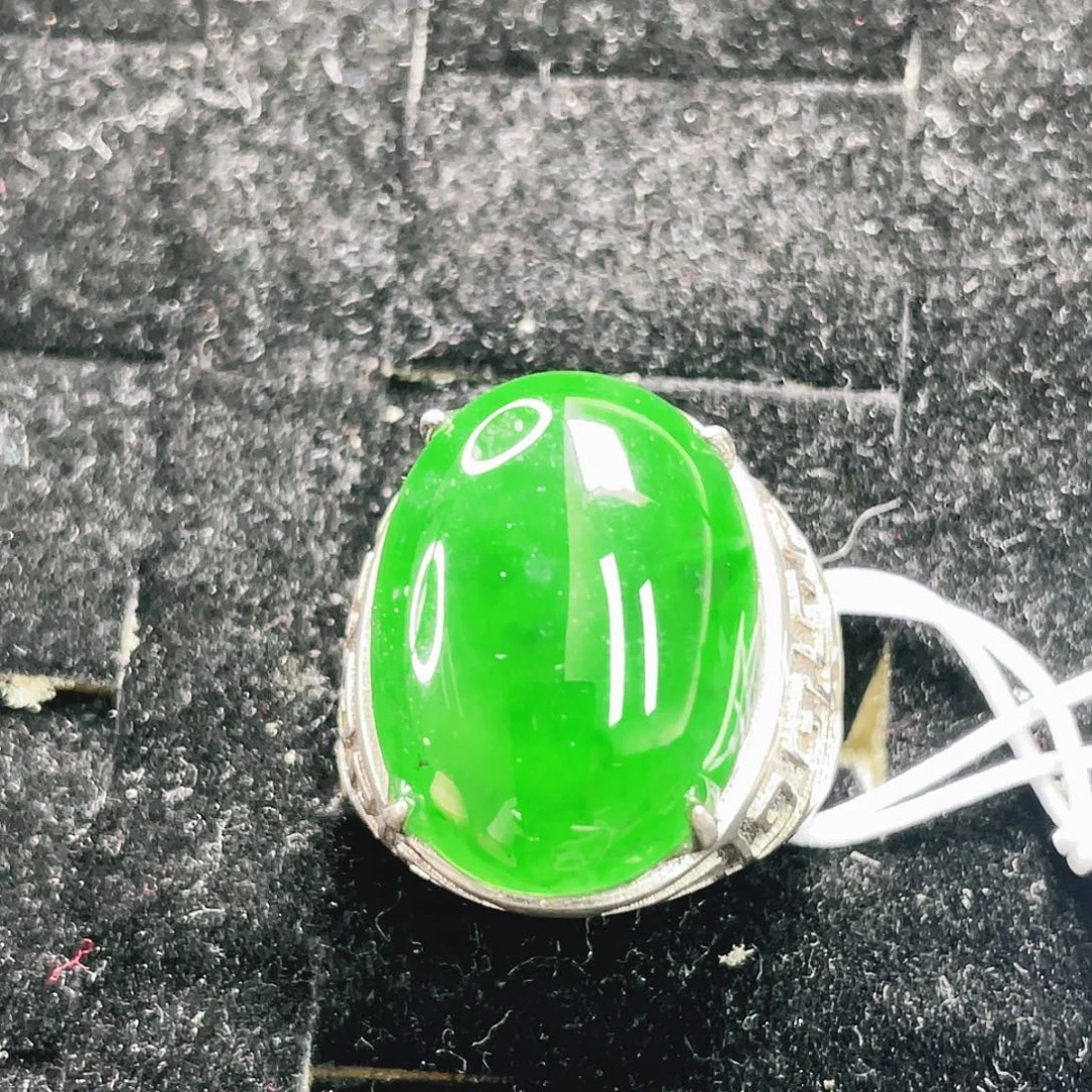 翡翠银S925镶嵌颈饰35