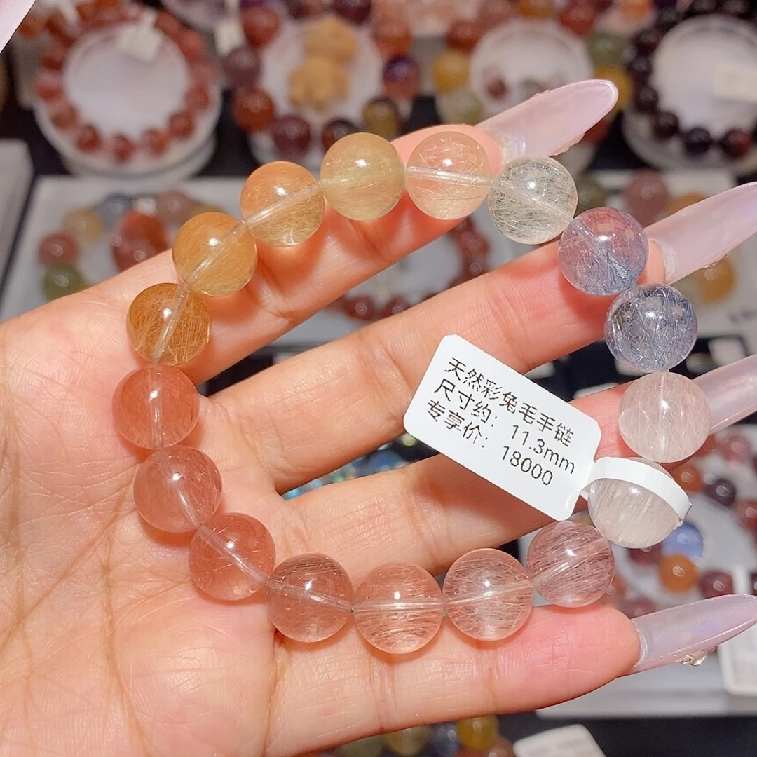 手链水晶未镶嵌钢丝彩兔毛