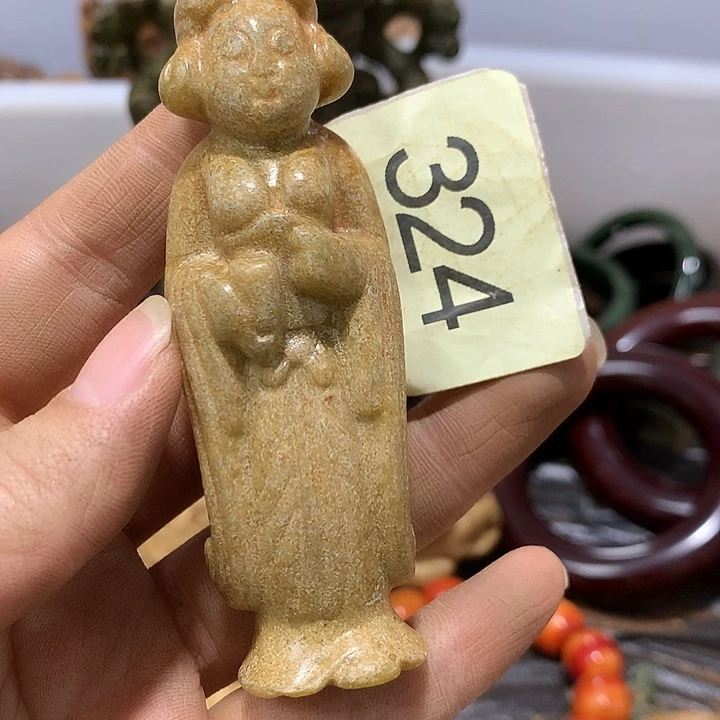 和田玉未镶嵌毛衣链