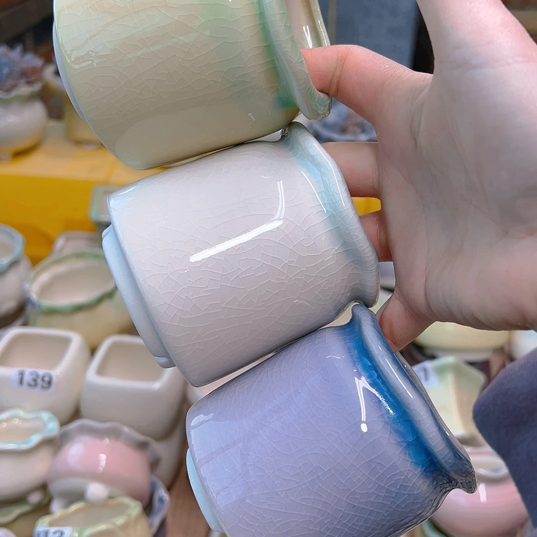 红陶陶瓷花盆当场满12包邮