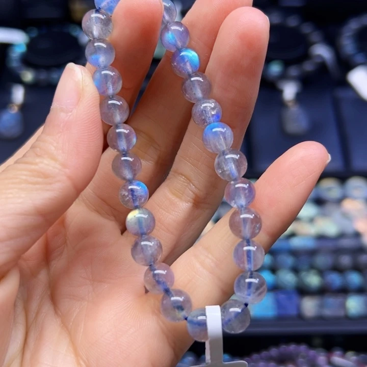 拉长石手串未镶嵌7左右