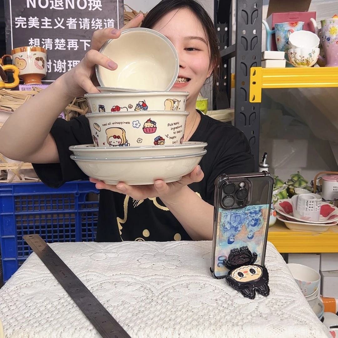 潮州陶瓷工厂微瑕6件套