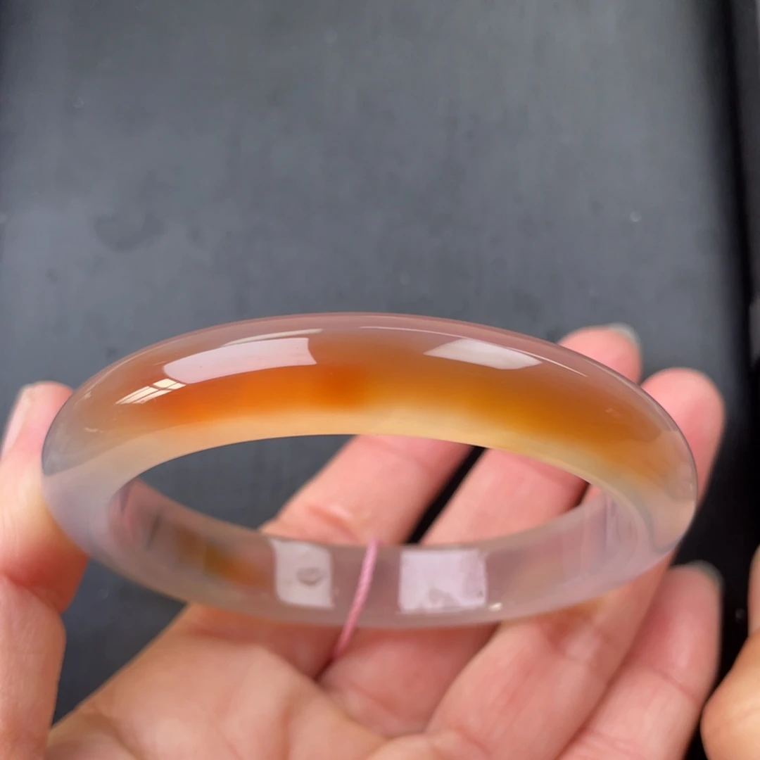 玛瑙/玉髓手镯未镶嵌58圈口