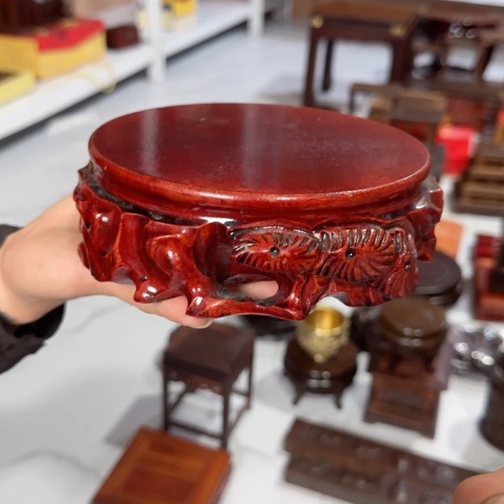 琉璃手工艺品红木工艺品摆件
