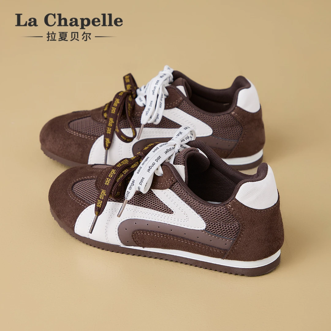 拉夏贝尔美拉德时尚休闲鞋女秋季新款小众百搭防滑耐磨透气板鞋子