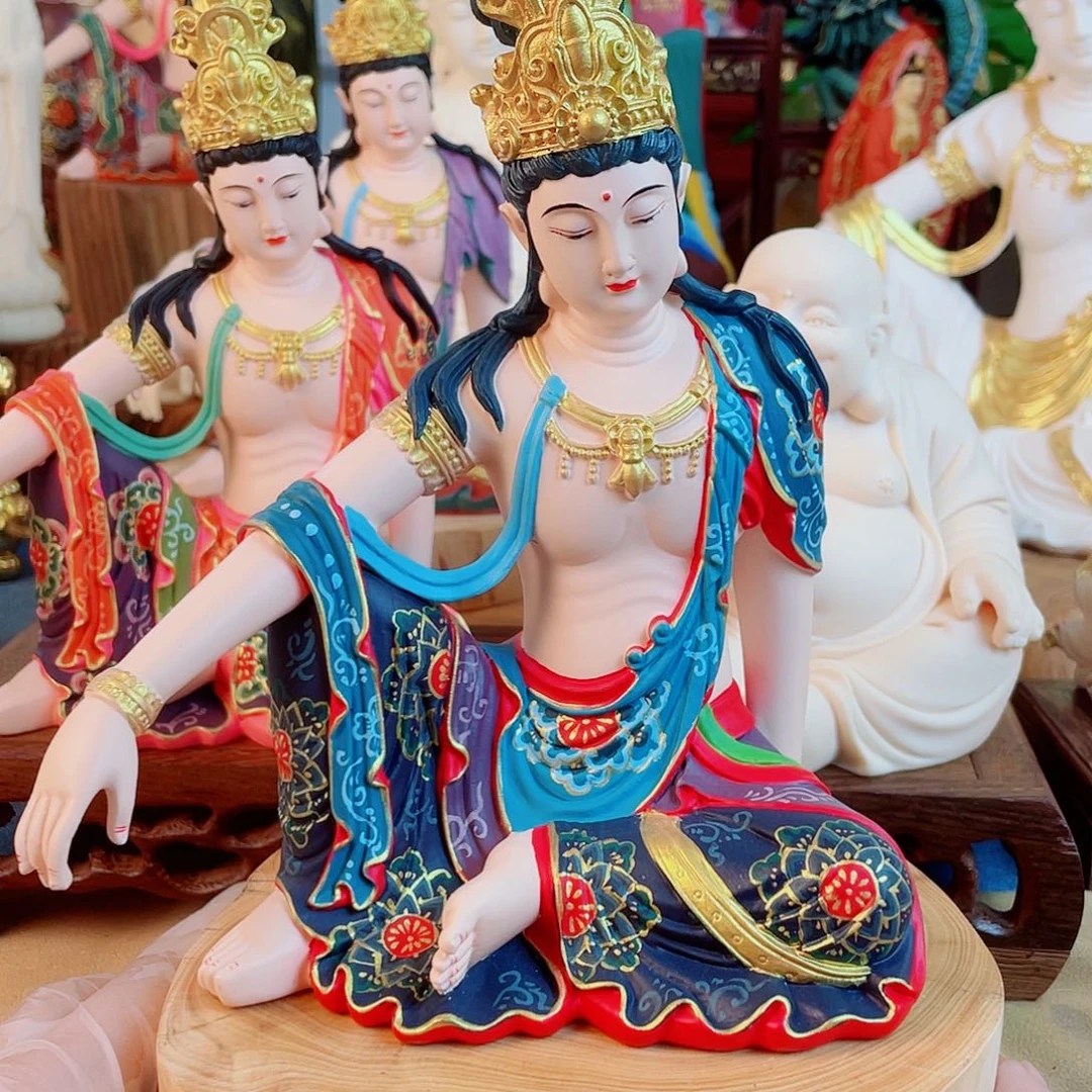 王***强石材自在观音摆件