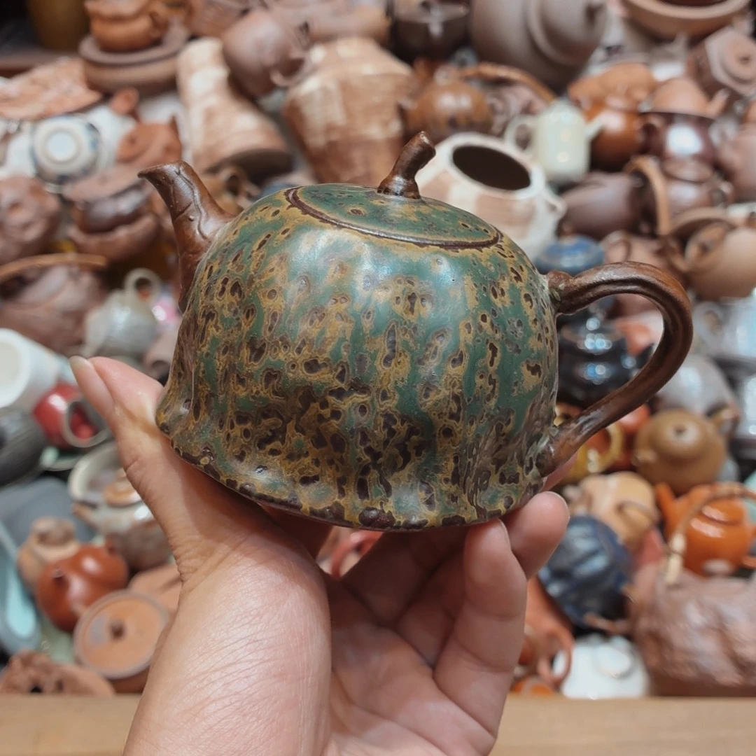 柴烧老岩泥高温茶器皿