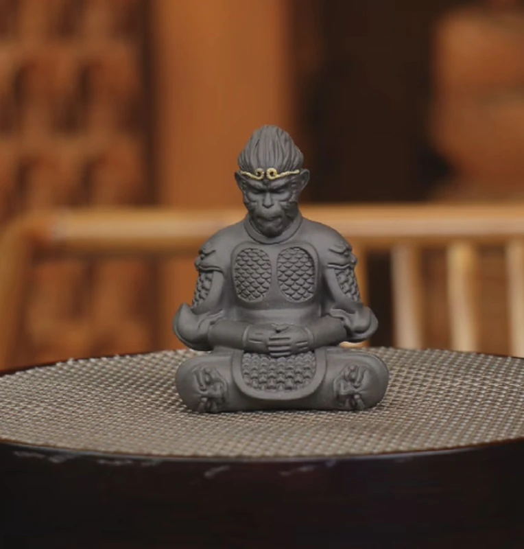 宜兴高端原矿紫砂大圣归来茶宠
