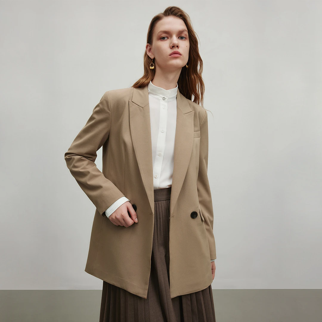 【小春子】美拉德穿搭西服外套女秋季职业翻驳领西装Y430716