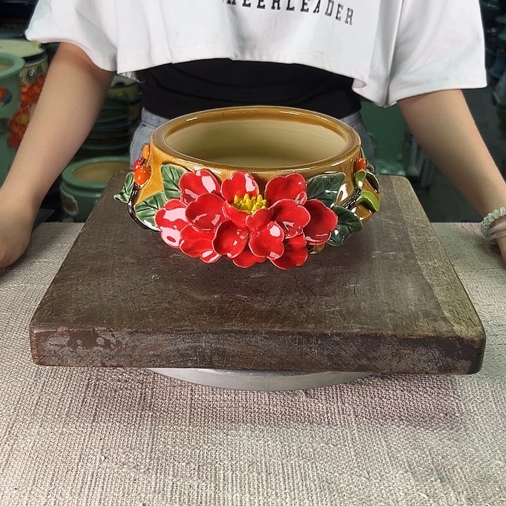 泳坤堂石湾盆陶瓷