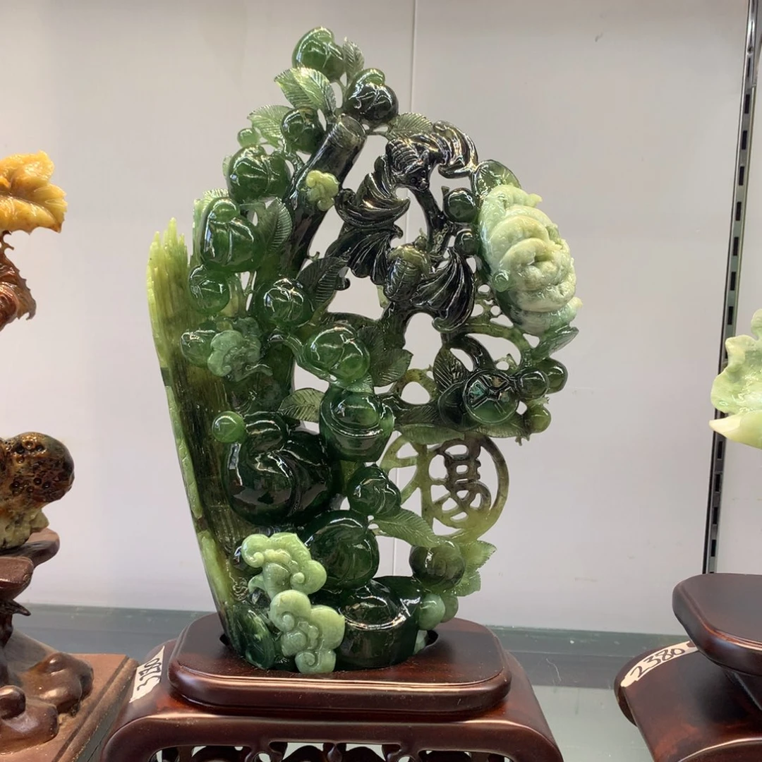 玉家居摆件手工雕刻