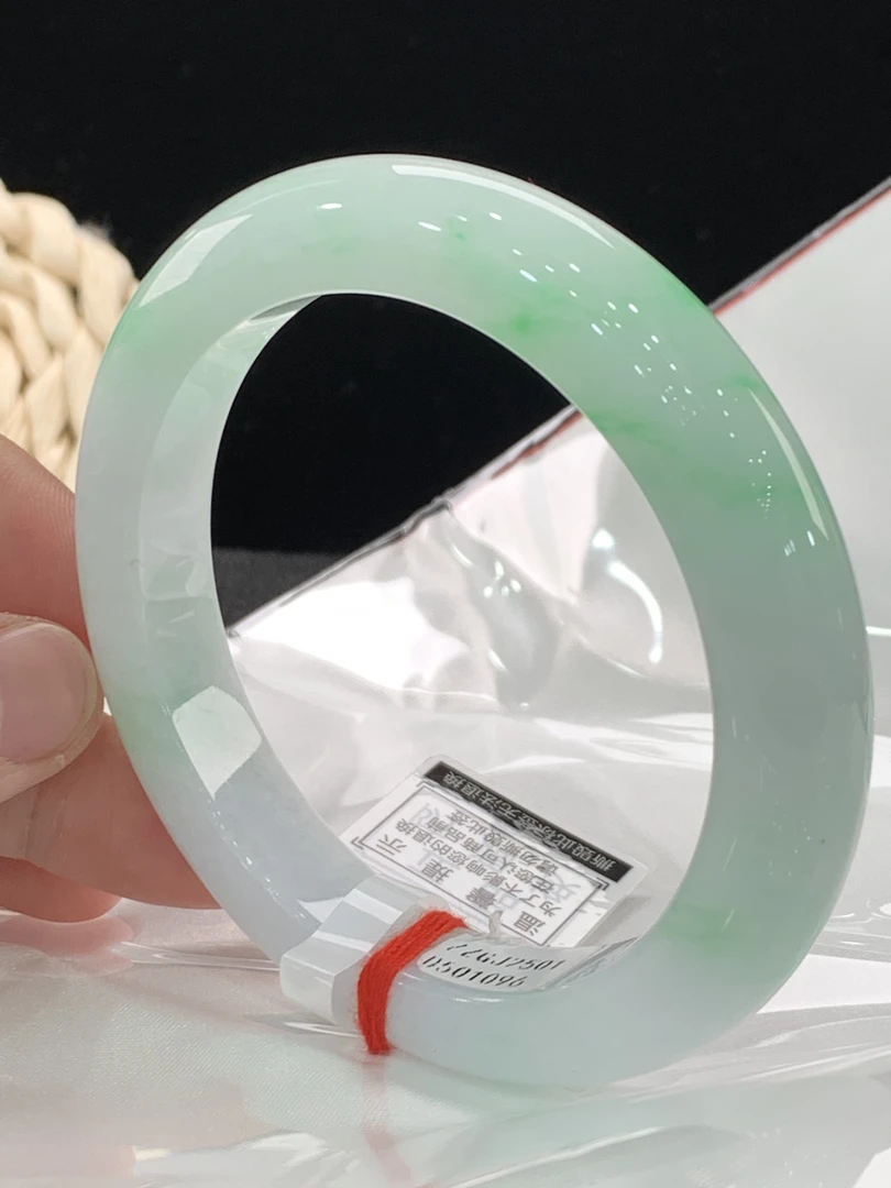 天然缅甸翡翠A货手镯58/59正圈1096