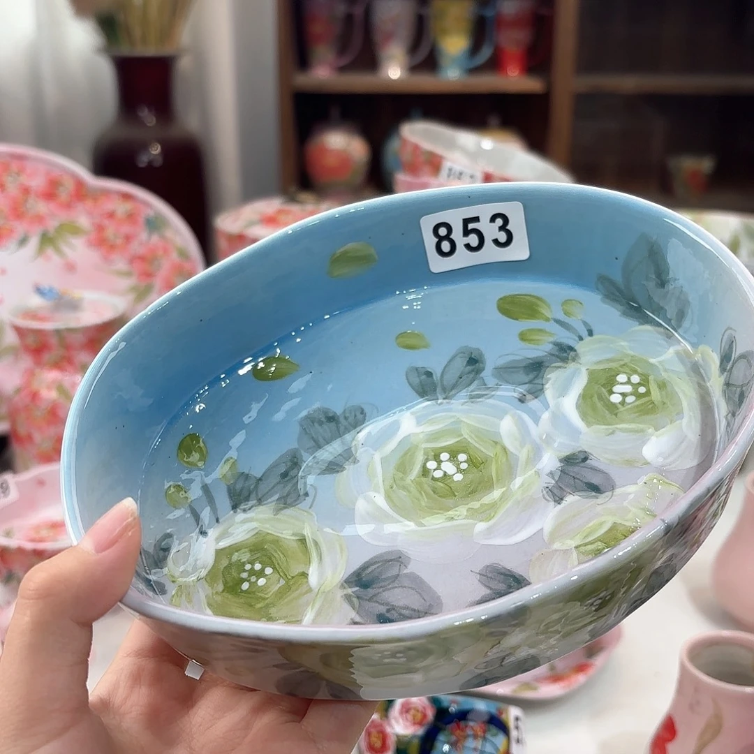 景德镇手绘高温釉下彩陶瓷茶具