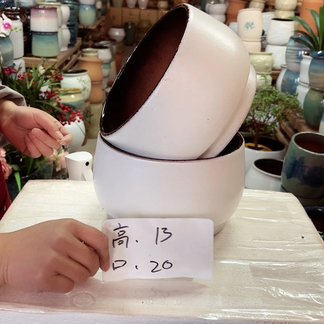 紫砂花盆高度13口径20