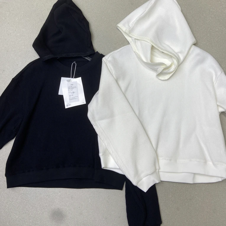 华夫格卫衣套衫(带帽子)BQ-0018