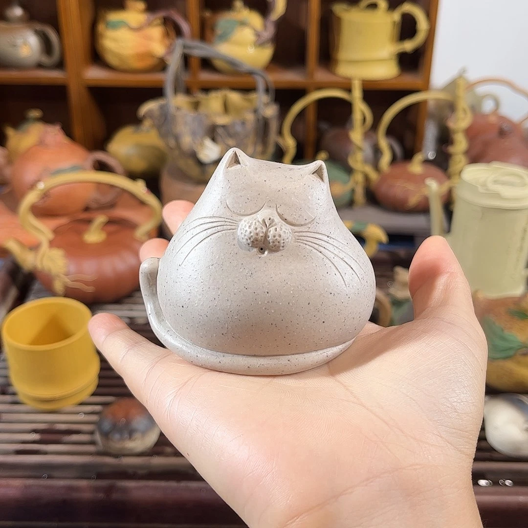 紫砂茶宠紫砂猫咪