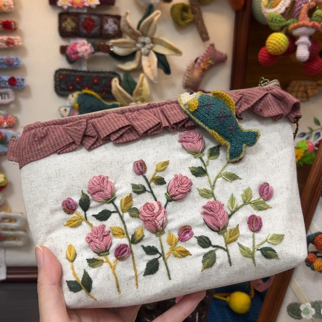 毛绒钩织刺绣手工包包玩偶居家用品