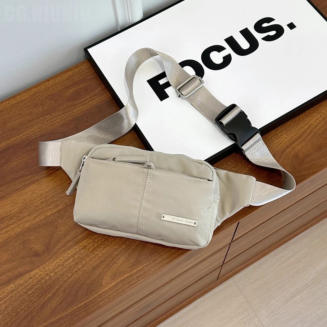 休闲单肩斜挎腰逛街胸包通勤爬山户外骑行背包女学生春夏新款2025