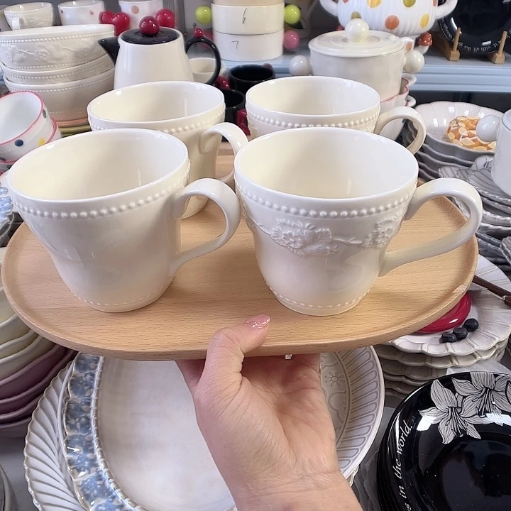 瓷片瑕疵特价陶瓷水杯