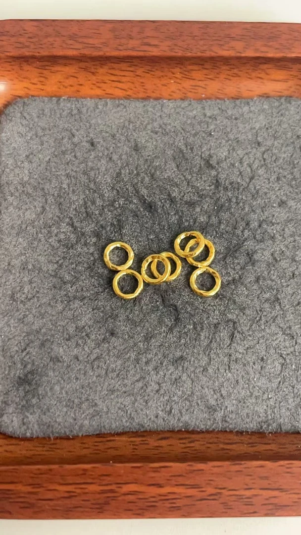 足金999 卡6锤纹实心盘缠