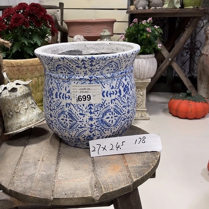 699青花敞口盆111