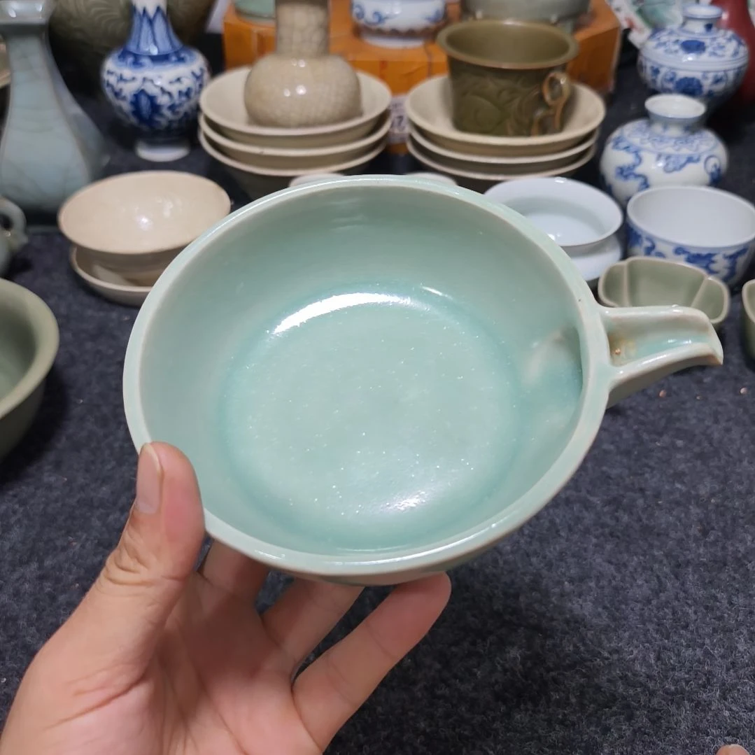 紫砂茶盘王*龙泉窑小罐子一个