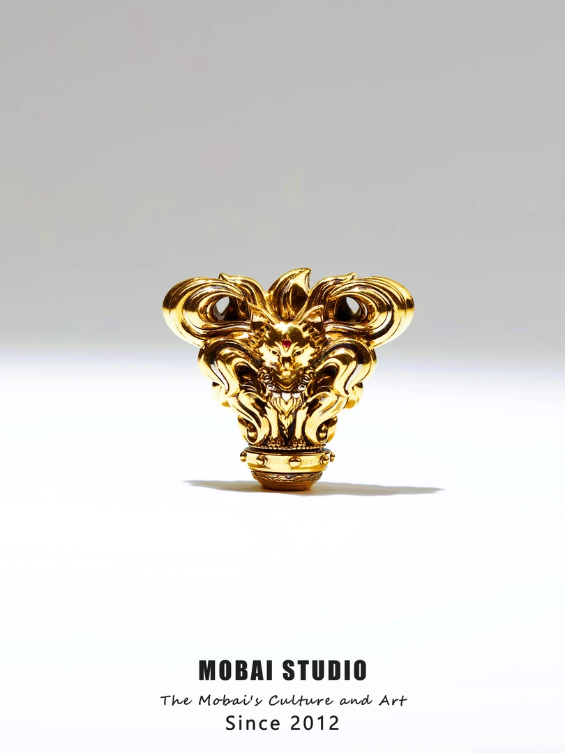 MOBAI默白发售-「欢喜造物·倾城系列」九尾狐三通文玩配饰