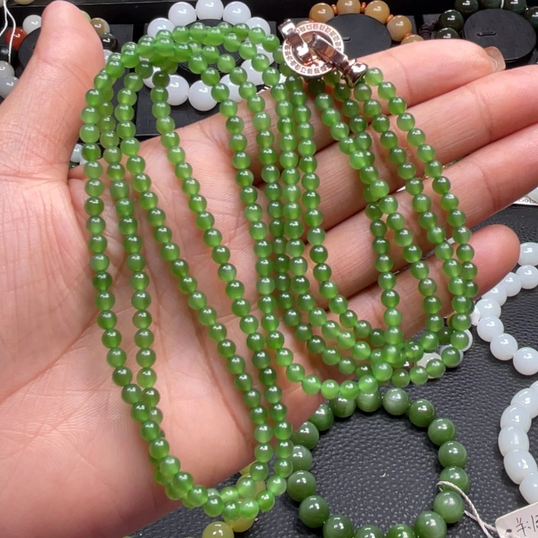 和田玉未镶嵌手链