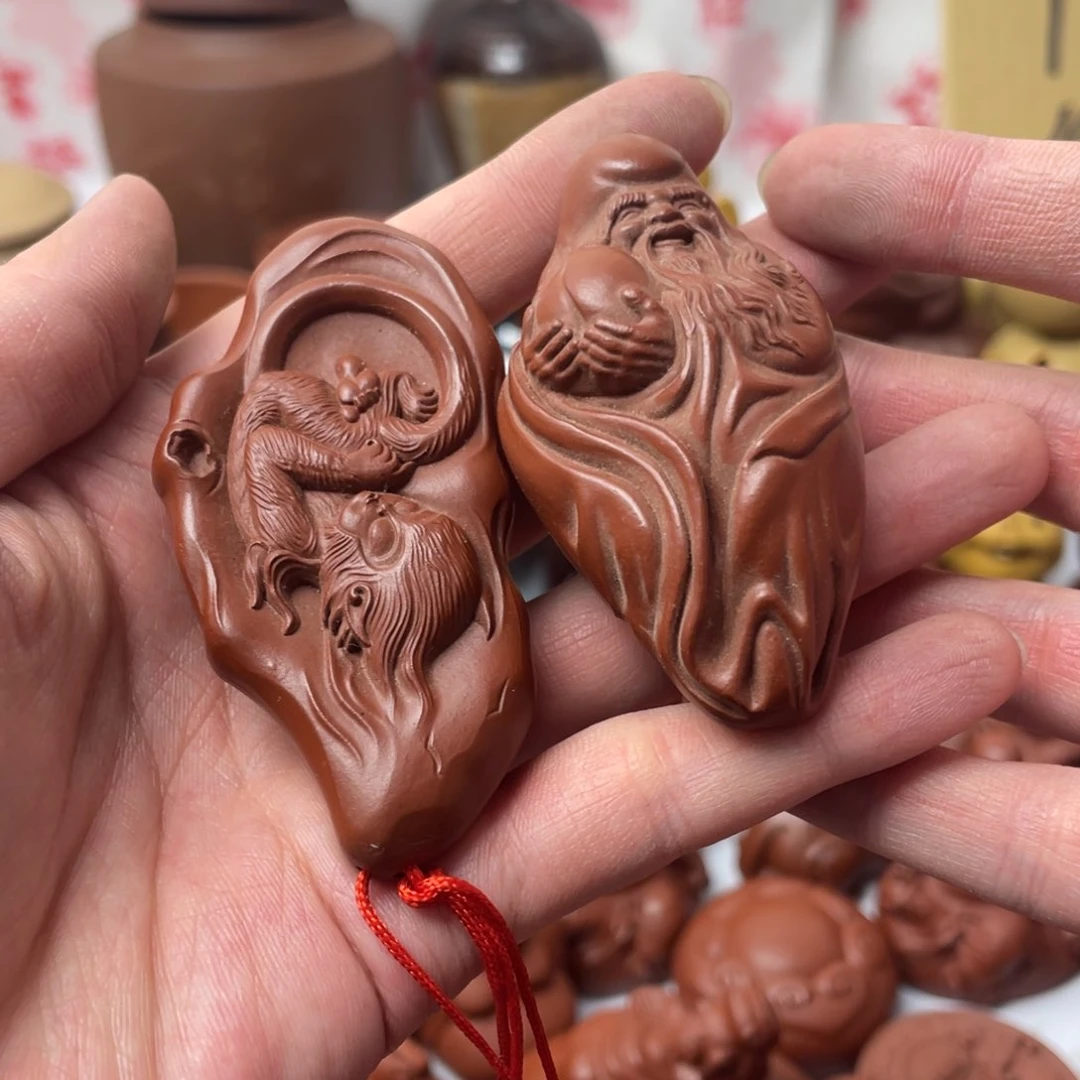 紫砂茶宠黑*紫砂瑕疵