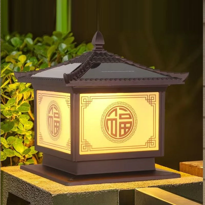 别墅院子柱头灯家用户外灯室外防水别墅庭院柱子灯围墙灯门垛柱帽