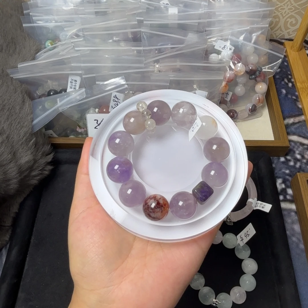 手链未镶嵌水晶555号紫水16m