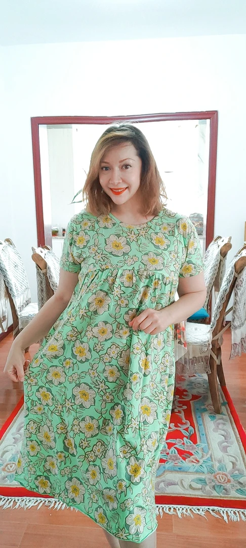 舒适凉爽宽松女睡衣裙子