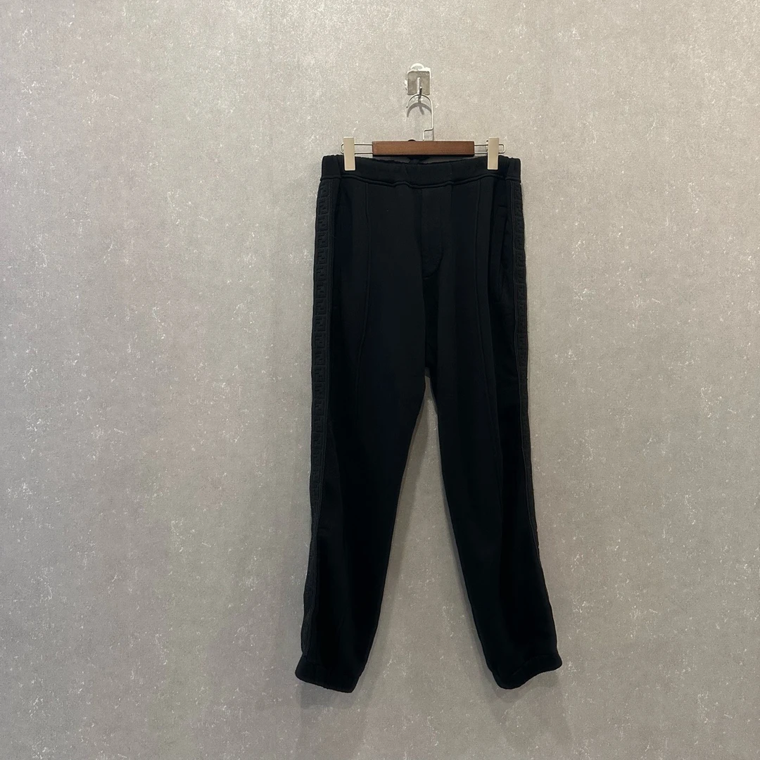 FENDI 芬迪 侧边拼接松紧腰直筒休闲裤 50码/99新/003355
