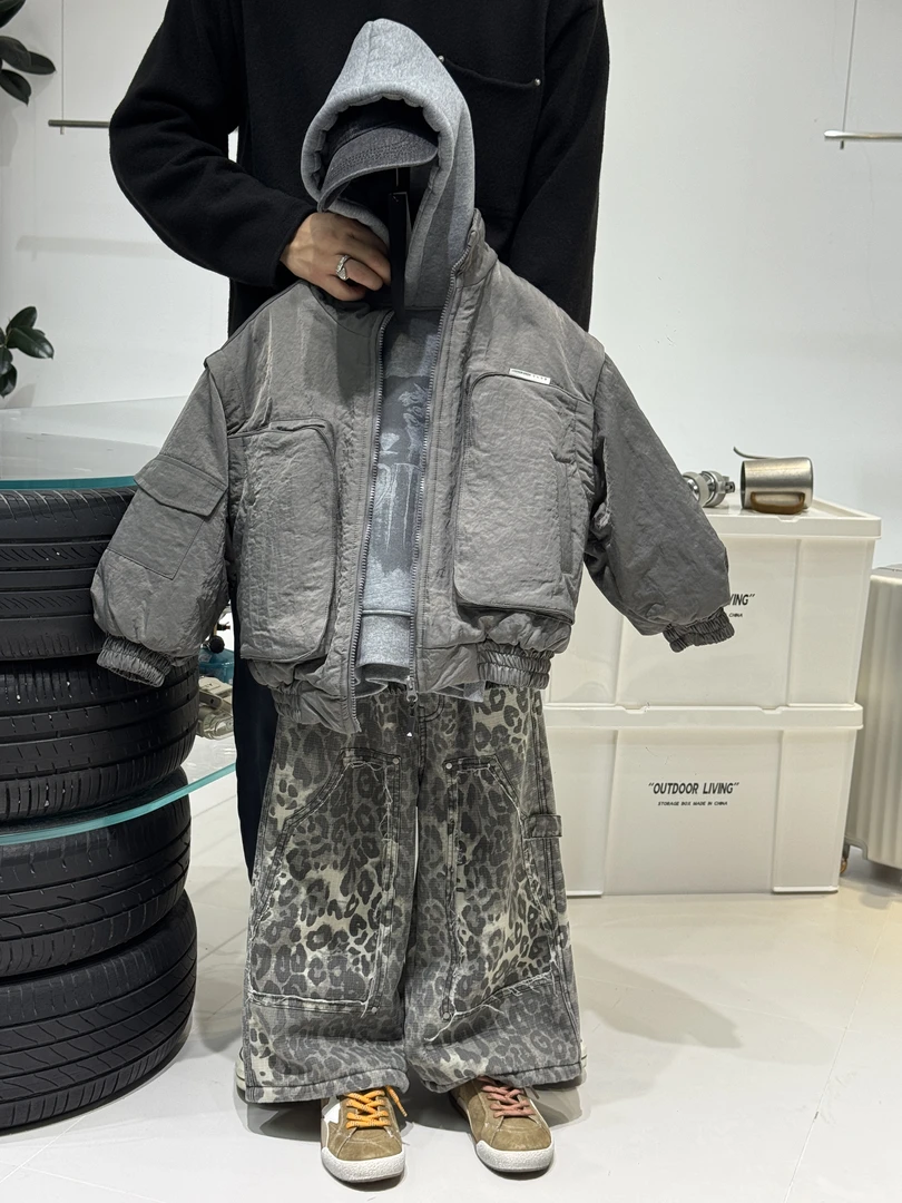 南梦自制-2025冬【勾古外套】男女童冬季时尚宽松休闲百搭棉服外套