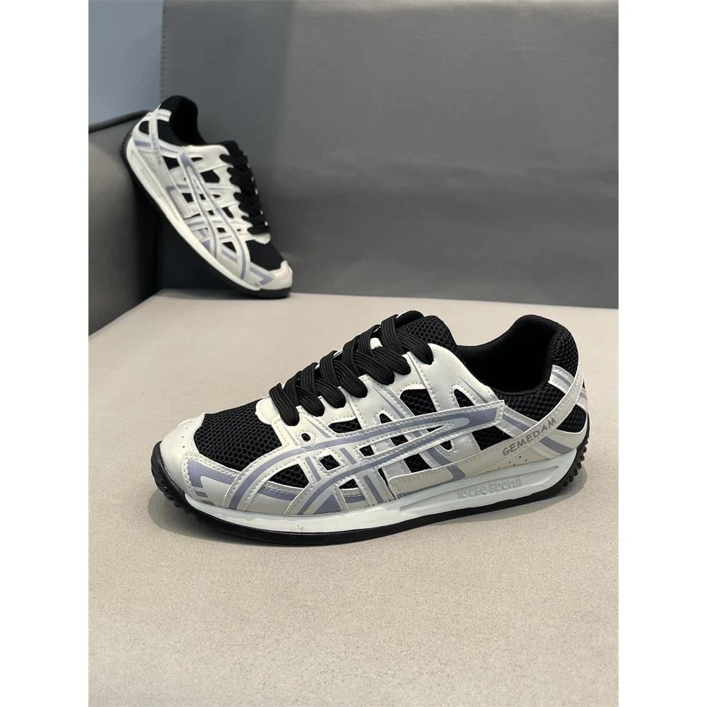 男鞋夏季新款低帮网面透气轻便休闲软底时尚系带网红鞋男