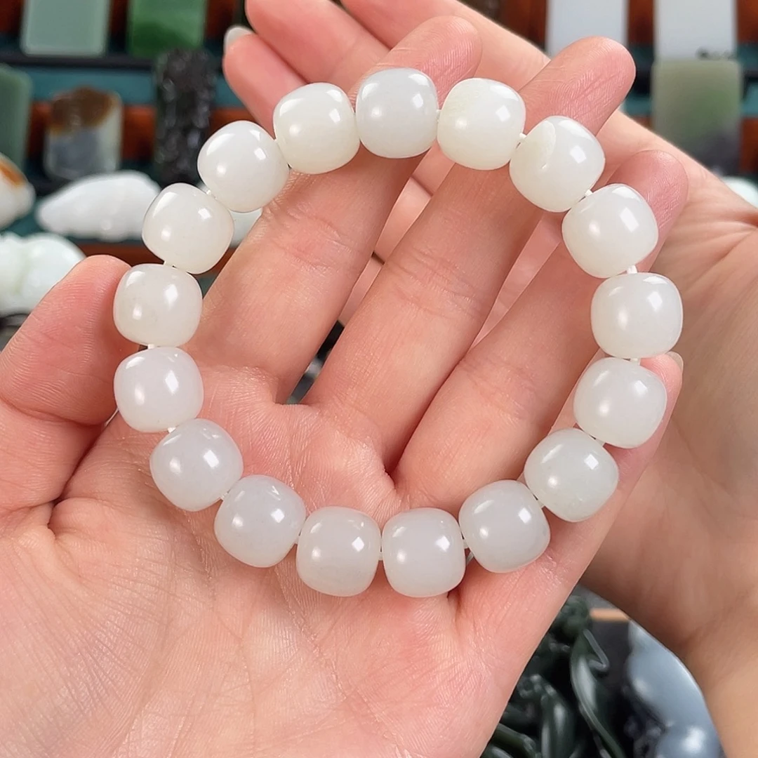 和田玉未镶嵌手链