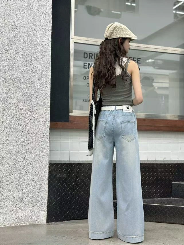 2025牛仔裤女童休闲时尚潮流宽松版