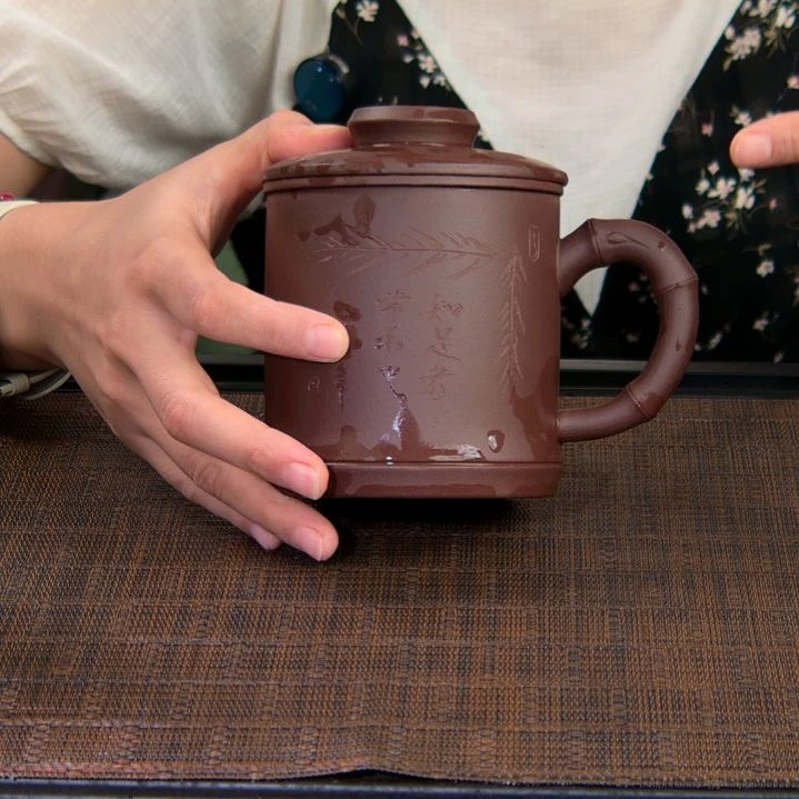 茶杯紫砂高货放漏