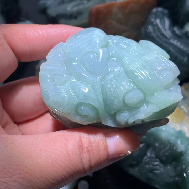 翡翠未镶嵌颈饰保真天然A货翡翠